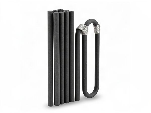 Silisyum Karbür (SiC) ve MoSi₂ Rezistans — SiC max 1600 °C · MoSi₂ max 1850 °C